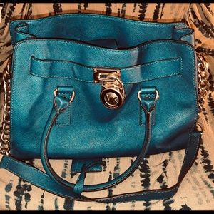 Michael Kors teal purse